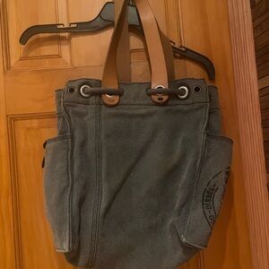 Diesel Special Edition Gray and Tan women Bag with beautiful leather straps.